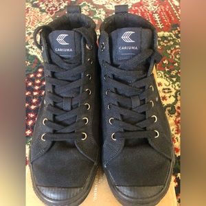 Black Cariuma High Top Canvas Sneakers